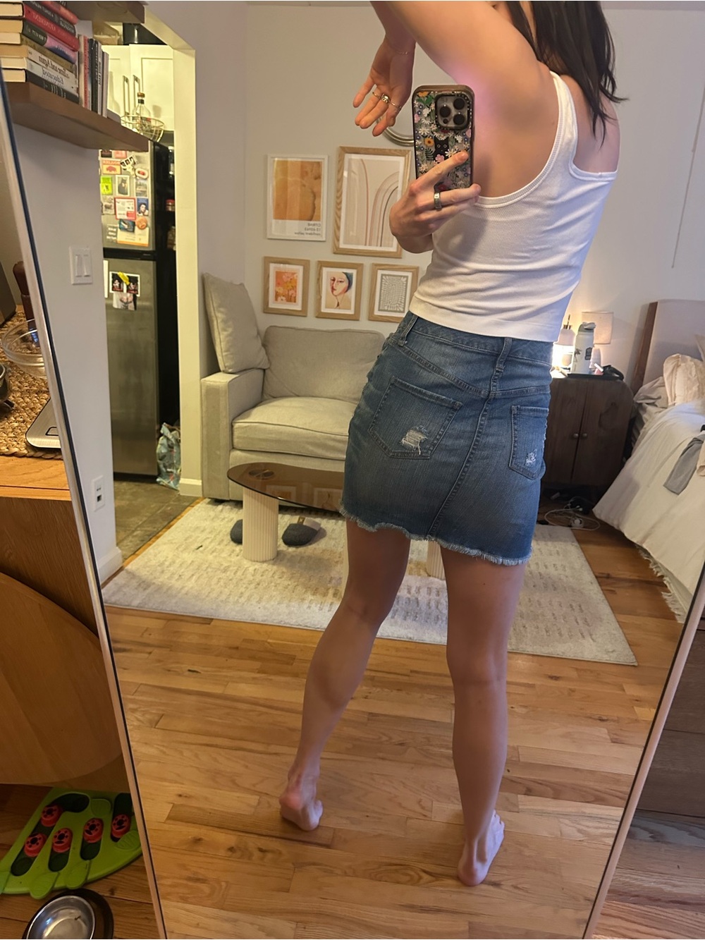 Denim Mini Skirt - Picture 2 of 5